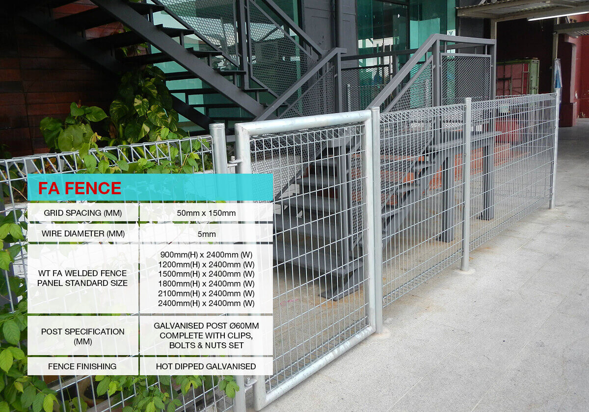 Galvanized Steel Fence Panels system