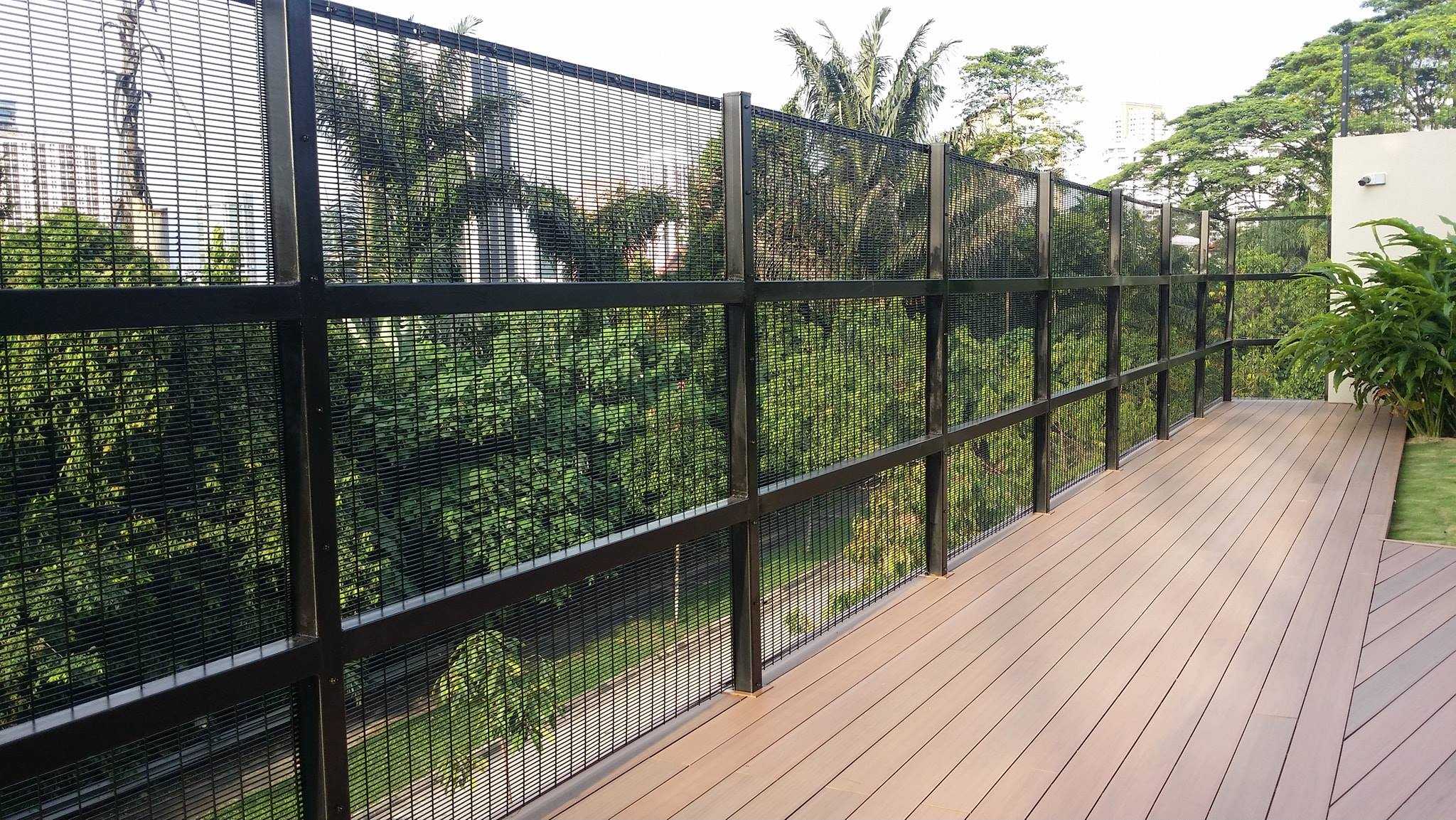 2m height anti-climb fence with frame