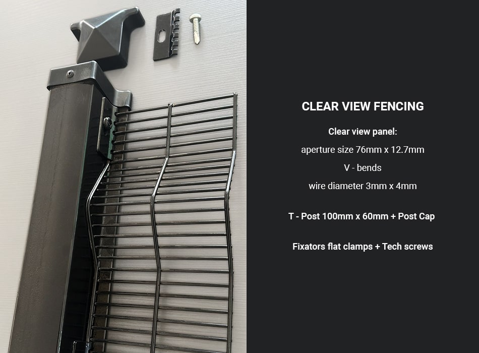 clips of 358 anti-climbing fence