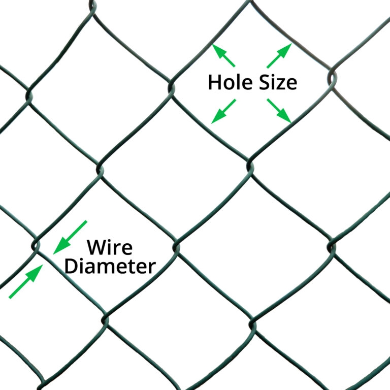 4-foot chain link fence wire diameter