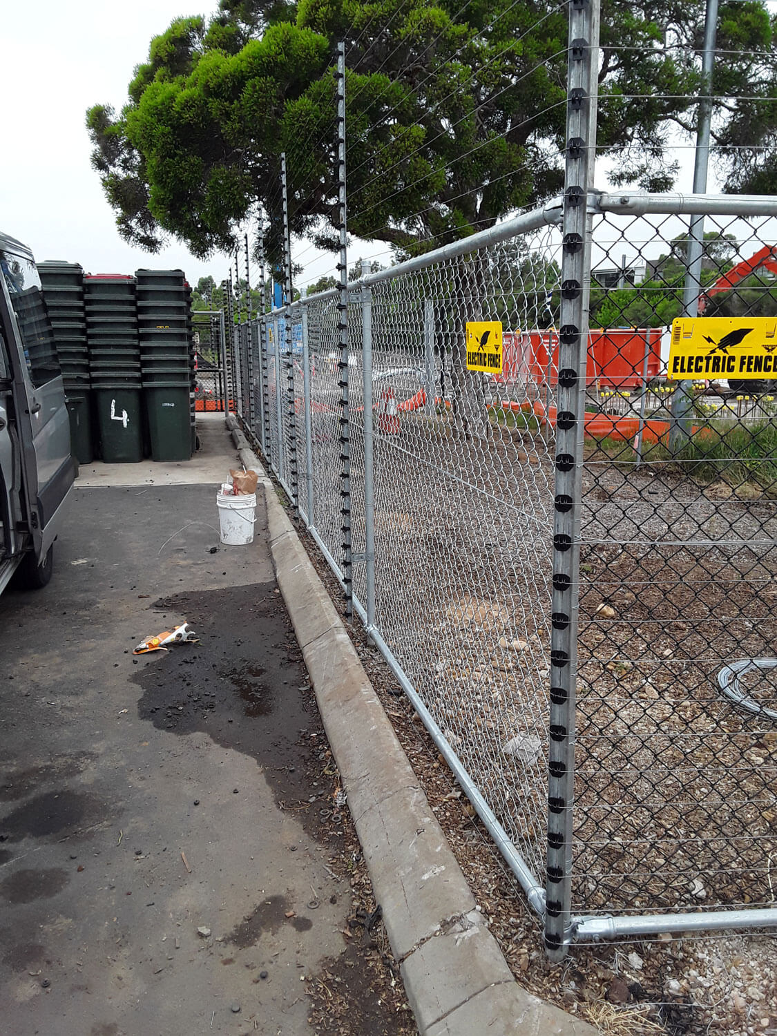 4-foot chain link fence for Construction Sites