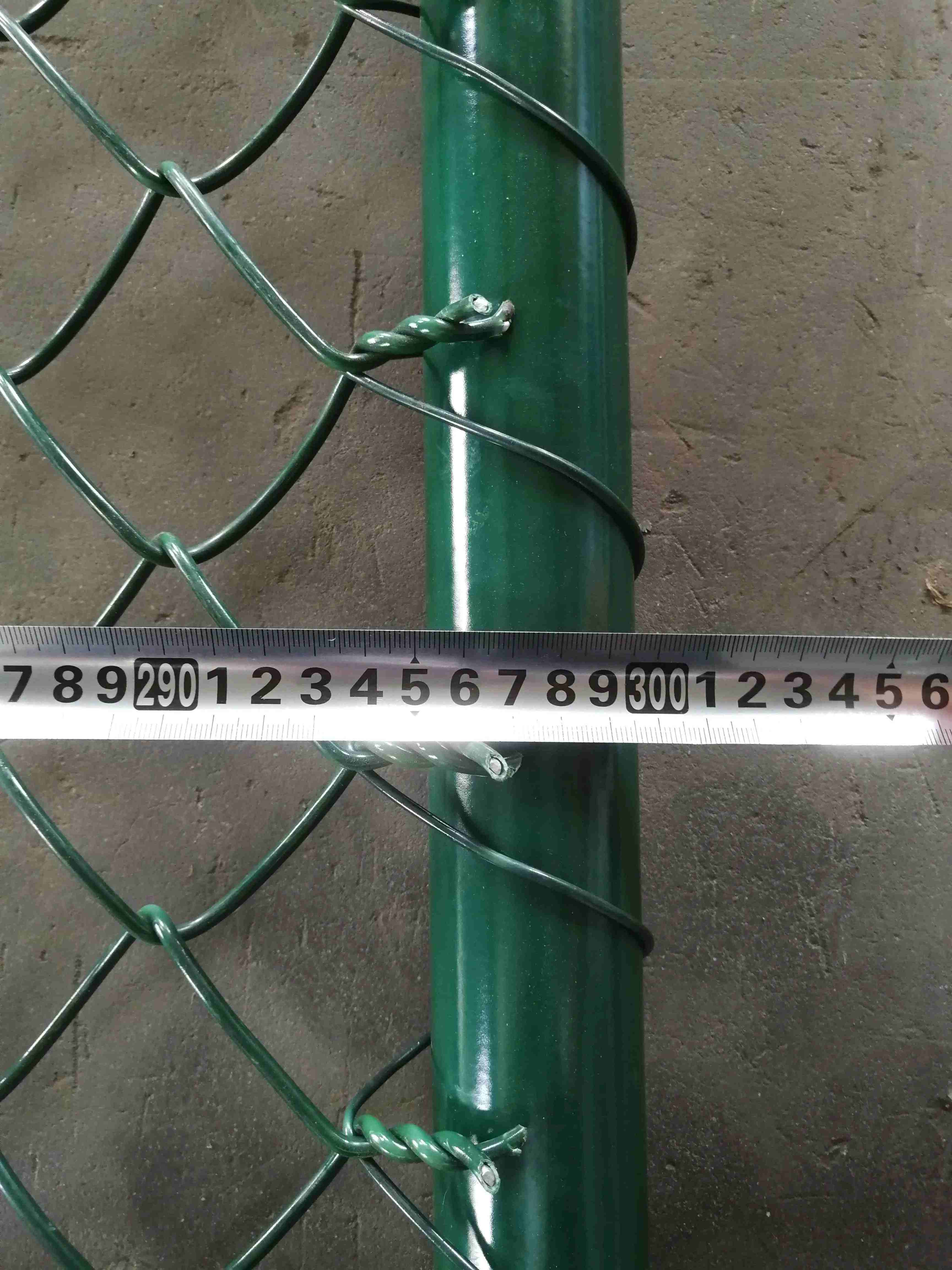 chain link fence size 