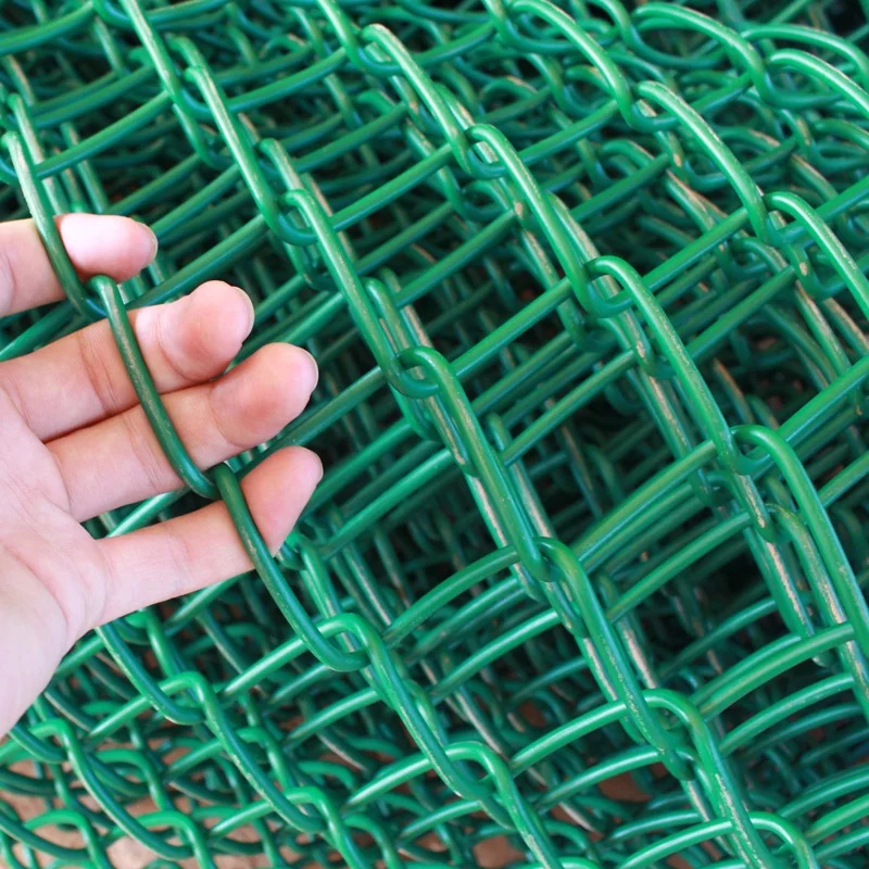 green chain link fence rolls